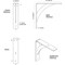 Ekena Millwork Legacy Steel Bracket, Antiqued Warm Silver 2"W x 10"D x 10"H BKTM02X10X10LEAWS - alternate 9